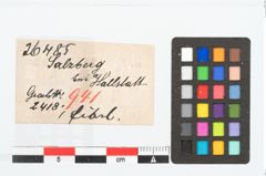 Etikett zu Bronzebrillenfibel (NHMW-PRAE-026485)